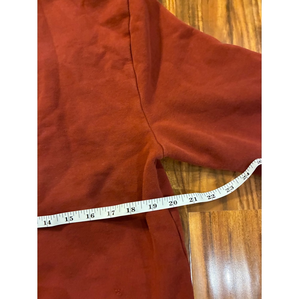 Aeropostale New York Graphic Hoodie Rust Orange Mens Small Sweatshirt 1987 Logo - Picture 5 of 7